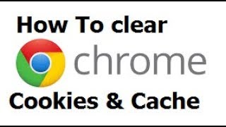 How To Clear Cache and Cookies In Chrome 2019 [upl. by Analrahc542]