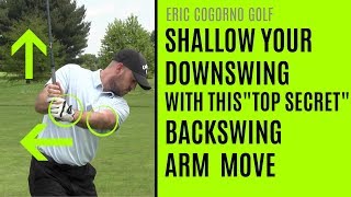 GOLF Shallow Your Downswing With This Backswing Arm Move [upl. by Saree436]