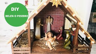 DIY como hacer un belen o pesebre  how to make easy christmas crib [upl. by Eulaliah]