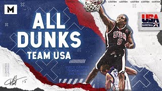 Vince Carter ALL DUNKS From Team USA 2000 amp 2003 [upl. by Cece698]