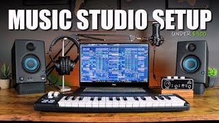 Home Studio Setup On a Budget For Beginners Under 300  The Perfect Home Music Studio Starter Kit [upl. by Drolyag]