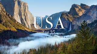 Top 25 Places To Visit In The USA [upl. by Eornom885]