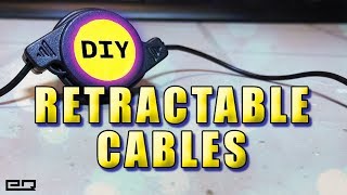 How To Make Retractable Cables Headphones Microphones USB Anything [upl. by Hughie]