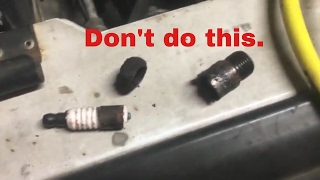 Removing broken Spark Plugs [upl. by Hackathorn]