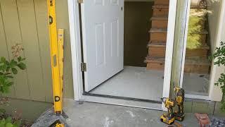 Jeld Wen Front Door Installation  Really crappy products and craftsmanship PART 1 [upl. by Runstadler]