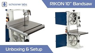 Rikon 10quot Bandsaw Unboxing amp Setup [upl. by Airdnaid]