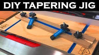 How to make a Tapering Jig  DIY table saw jig [upl. by Laband]