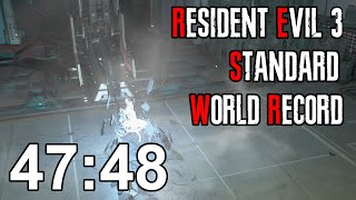 Resident Evil 3 Standard Speedrun Former World Record  4748 [upl. by Illehs]