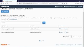 How to setup email forwarders in your cPanel  Roundcube email [upl. by Tteragram]