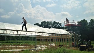 Hydroponic Greenhouse Build From Start to Finish [upl. by Wolram829]