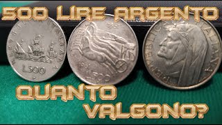 500 Lire Argento  Quanto Valgono Oggi Caravelle Dante e Biga [upl. by Euton]