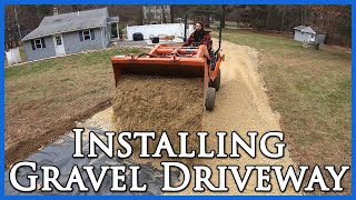 Installing a Gravel Driveway [upl. by Annaehs]