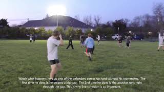 Rugby Defensive Line Speed Team Drill [upl. by Yesdnyl]