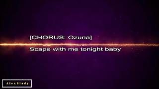 Escápate conmigo English Lyrics Wisin feat Ozuna [upl. by Utley]