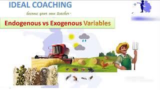 EXOGENOUS VS ENDOGENOUS VARIABLES ENGLISH [upl. by Dawn]