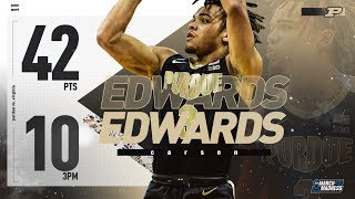 Purdues Carsen Edwards poured on 42 points in the Elite 8 [upl. by Giffard178]