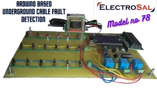 Underground cable fault detector using arduino Engineering  electrical  electronic  project [upl. by Aiekal226]