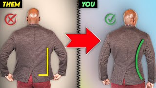 How To Tailor A Suit Jacket Yourself EASY TUTORIAL [upl. by Adnahsal]