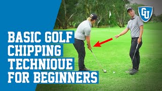 Basic Golf Chipping Technique for Beginners [upl. by Ruhtua496]