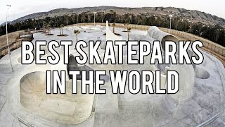 10 BIGGEST Skateparks In The WORLD US UK Canada Australia China [upl. by Eenat4]