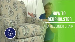 How to Reupholster a Recliner Chair [upl. by Kate95]