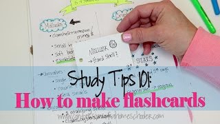 Study Tips 2 How to make effective flashcards [upl. by Emmalynne624]