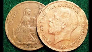 1919 One Penny Coin  George V  United Kingdom [upl. by Rolo693]