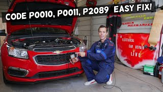 FIX CODE P0010 P0011 P2089 CAMSHAFT POSITION ACTUATOR CHEVY CHEVROLET BUICK GMC CADILLAC [upl. by Minoru569]