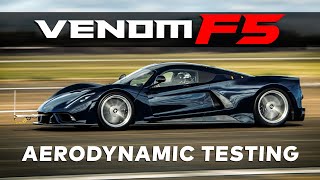 Hennessey Venom F5 Aerodynamic Testing [upl. by Nnail]