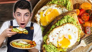 Ultimate Avocado Toast With A Fried Egg On Top  Eitan Bernath [upl. by Laen]