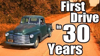 1949 Chevy 3100 First Drive in 30 years [upl. by Kal32]