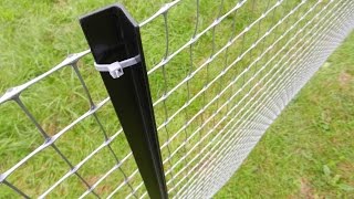 How to install a permanent plastic fence TENAX MILLENNIUM  Tutorial [upl. by Hoskinson108]