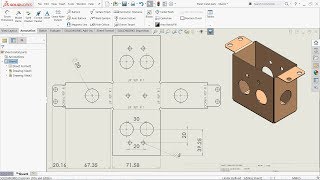 Solidworks Tutorial Sheet metal drawings [upl. by Arel]