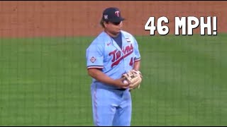 MLB Insane Slow Pitches [upl. by Henghold279]