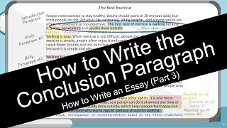 How to Write an Essay Conclusion Paragraph with Worksheet [upl. by Hoshi]