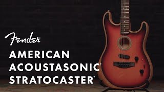 Inside The American Acoustasonic Stratocaster  Fender [upl. by Heinrick32]