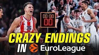 CRAZY ENDINGS IN EUROLEAGUE THIS SEASON [upl. by Wilmette]