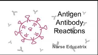 Antigen and Antibody Reactions Microbiology [upl. by Rehtaeh80]