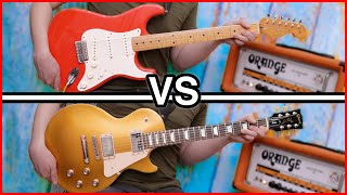 Fender Stratocaster VS Gibson Les Paul [upl. by Holub]