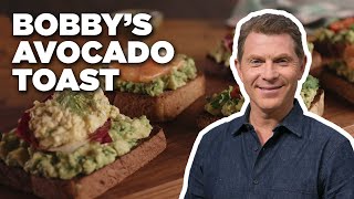 Avocado Toast 3 WAYS with Bobby Flay  Brunch  Bobby’s  Food Network [upl. by Ladd]