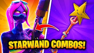 Best STAR WAND SKIN COMBOS In Fortnite Chapter 3 [upl. by Nanyk]