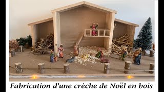 TUTO Comment fabriquer une crèche de Noël en bois 🎅🏼 [upl. by Morry]