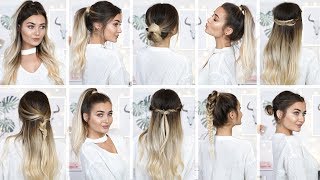 10 EASY HEATLESS BACK TO SCHOOL HAIRSTYLES [upl. by Suoivatra]