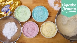 Buttercream Masterclass How to make Perfect Buttercream Icing  Cupcake Jemma [upl. by Aidni]