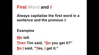 Capitalization Lesson  When to Capitalize in the English Language [upl. by Aerdua]