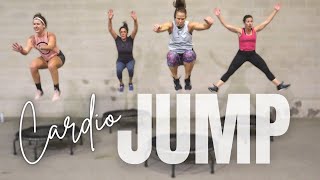 35 MIN Trampoline CARDIO Workout  JUMPSPORT Rebounder  Plus Strength  Core [upl. by Ibed]