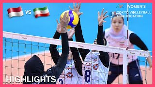 Iran vs Indonesia  Highlights  Jan 09  AVC Womens Tokyo Olympic Volleyball Qualification 2020 [upl. by Howlan]