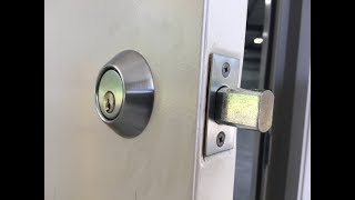 Lori Deadbolt Installing  Metal Door  Squeeze Play [upl. by Nobile]