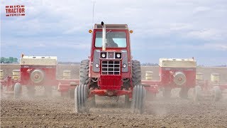 INTERNATIONAL 1566 Tractor Planting Corn [upl. by Eat59]