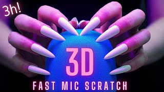 Asmr Fast and Aggressive Mic Scratching  Brain Scratching with Long Nails  No Talking for Sleep [upl. by Aniretak]